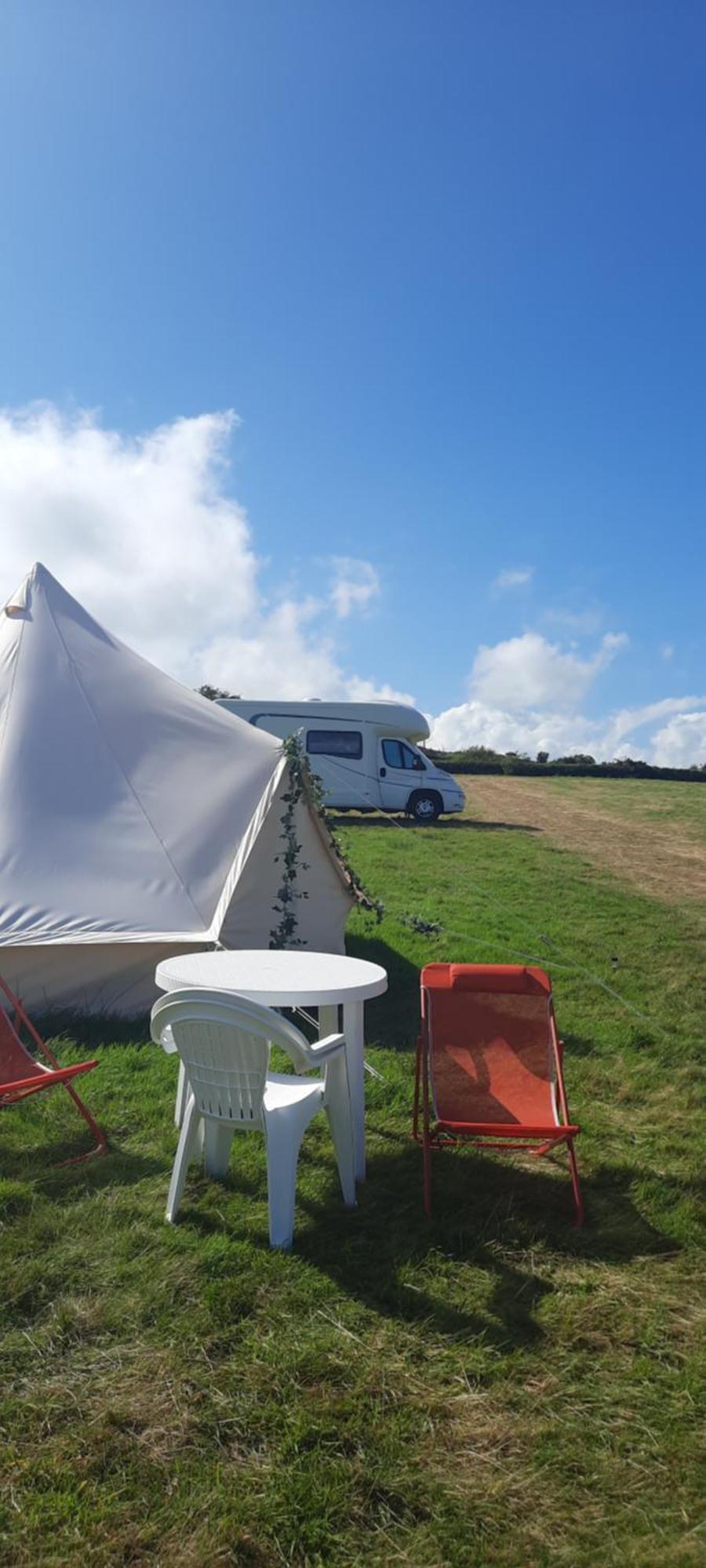 Summit Camping Kit Hill Cornwall Panoramic Views Grass Pitch From 15Pn Or Bella Bell Tent 75Pn Callington Exterior photo